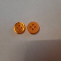 Knopf klein orange schimmernd 9 mm Bild 1