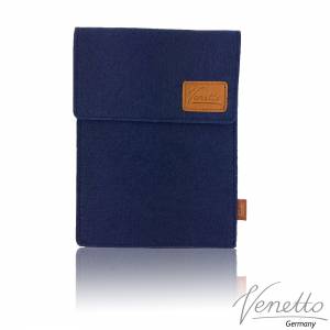 Tasche für eBook-Reader Hülle aus Filz Sleeve Schutzhülle für Kindle Kobo Tolino Sony Trekstor, Blau Dunkelblau Bild 1