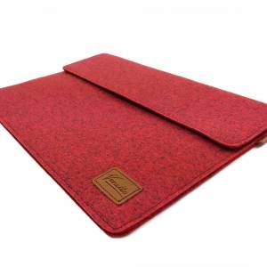 17 Zoll Hülle Tasche Schutztasche Laptop Sleeve Ultrabook Filztasche 17.3 rot Bild 3