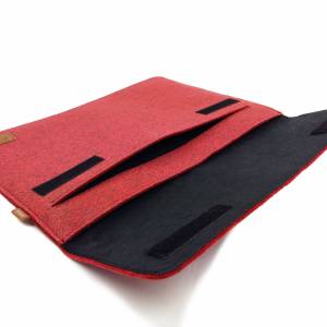 17 Zoll Hülle Tasche Schutztasche Laptop Sleeve Ultrabook Filztasche 17.3 rot Bild 6