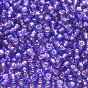 Toho Seed Beads 6/0 Silver-Lined Purple Bild 2