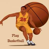 Top Wandtattoo Basketball Player konturgeschnitten in 6 Größen ab 40 cm B x 40 cm H Bild 1