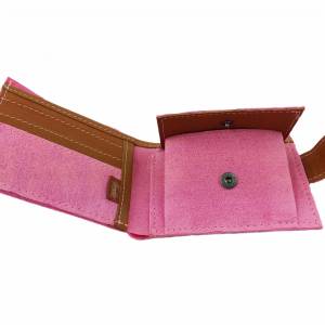 Portemonnaie Geldbörse Geldtasche Filz wallet Pink Bild 3