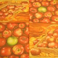 knackig rote Äpfel 5 Servietten / Motivservietten  Essen / Speisen / Getränke / Obst/ Gemüse / Süsses E10 Bild 2