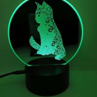 Spiegellampe Katze Bild 3