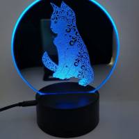 Spiegellampe Katze Bild 4