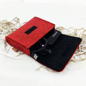 Täschchen Mini Hülle Tasche aus Filz für Zubehör Accessoires  / Netzteil PC Maus E-Zigarette Kosmetik Kulturtasche / Für Bild 5