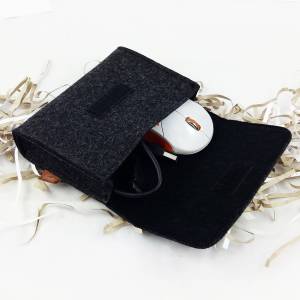 Täschchen Mini Hülle Tasche aus Filz für Zubehör Accessoires  / Netzteil PC Maus E-Zigarette Kosmetik Kulturtasche / Für Bild 6