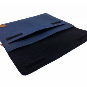 15,4 Zoll Hülle Tasche Schutzhülle Filztasche Schutzhülle Sleeve für MacBook Pro 15 und 16 Zoll , Notebook, Laptop blau Bild 5