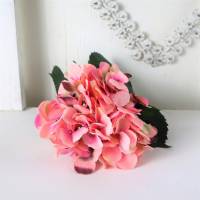 Hortensie rosa, Tischdeko, Kunstblume, Floristikbedarf Bild 1