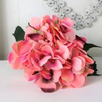 Hortensie rosa, Tischdeko, Kunstblume, Floristikbedarf Bild 3