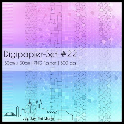 Digipapier Set #22 (pink, lila, türkis) zum ausdrucken, plotten, scrappen, basteln und mehr