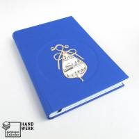 Notizbuch, Schutz-Engel, königs-blau, DIN A5, 150 Blatt, handgefertigt Hardcover Bild 1