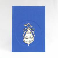 Notizbuch, Schutz-Engel, königs-blau, DIN A5, 150 Blatt, handgefertigt Hardcover Bild 2