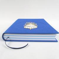 Notizbuch, Schutz-Engel, königs-blau, DIN A5, 150 Blatt, handgefertigt Hardcover Bild 3