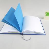 Notizbuch, Schutz-Engel, königs-blau, DIN A5, 150 Blatt, handgefertigt Hardcover Bild 5