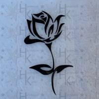Bügelbild - Edle Rose / Blume - viele mögliche Farben Bild 1