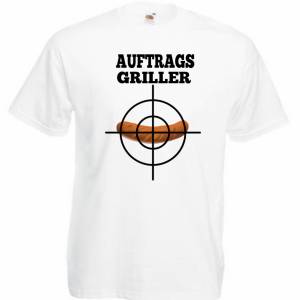 Fun T-Shirt "AUFTRAGS GRILLER" für Männer - Grillen Sommer 2021 Bild 1