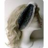 REDUZIERT Kopfband; Stirnband; Haarband; Hutband  / Turban Style/ Farbverlauf > weiß-grau-schwarz / Gr.: M - L Bild 2