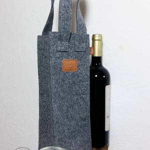 Geschenktasche Flaschentasche Weintasche Tasche für Wein Weinflasche Präsenttasche & Tragetaschen / Biertasche / Geschen Bild 2