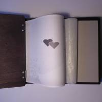 Hochzeitsalbum aus Holz mit integrierter Box Bild 5