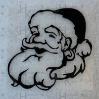 Bügelbild - Weihnachtsmann / Nikolaus (Kopf) - viele mögliche Farben Bild 1