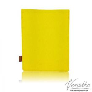 Filztasche Filzhülle Hülle aus Filz Tasche Schutzhülle Etui für eBook-Reader, Gelb Bild 3