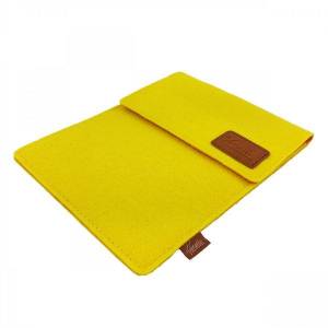 Filztasche Filzhülle Hülle aus Filz Tasche Schutzhülle Etui für eBook-Reader, Gelb Bild 4