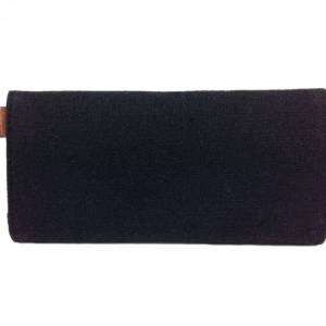 Tasche Portemonnaies Geldbörse Geldtasche für Geld Filzbörse Filz schwarz Bild 3