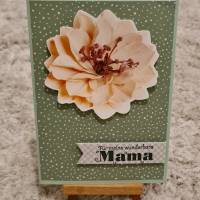 Gratulationskarte , Muttertag ,Für meine wunderbare Mama , Blüte Bild 1