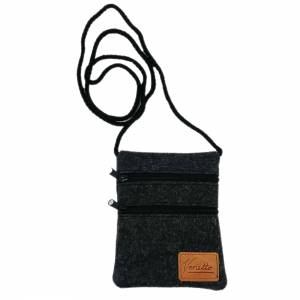 Brusttasche Reisetasche Wandertasche Halstasche Geldtasche schwarz Bild 1