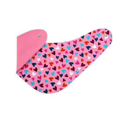 Tuch Babytuch Halstuch Dreieckstuch Wendehalstuch Sabberlatz Mädchen Herzen "Happy Heart" Geschenk Geburt