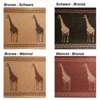 Metallic Bordüre - Bronze: Giraffe | Vinyl-Vliesbordüre - edler Metallic-Effekt - 15 cm Höhe Bild 2