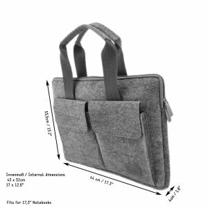 17,3 Zoll Handtasche Aktentasche Tasche Schutzhülle Schutztasche Laptop Ultrabook, 17" Notebook für Acer Asus HP MSI Bild 3