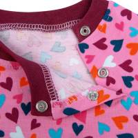 Pullover Shirt Langarmshirt Baby Frühchen Mädchen Herzen "Happy Heart" Geschenk Geburt ab Gr. 38-40 Bild 3