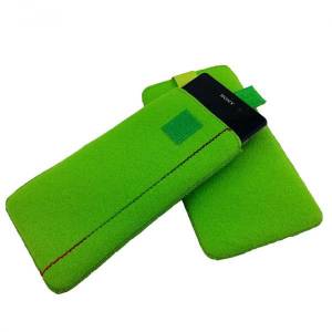 5 - 6,4" Universell Tasche Hülle Schutzhülle Etui Tasche Filztasche für Samsung Grün