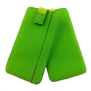 5 - 6,4" Universell Tasche Hülle Schutzhülle Etui Tasche Filztasche für Samsung Grün Bild 3