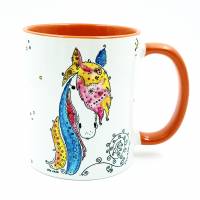 Tasse Pferd personalisiert, Geschenk-Idee Pferde-Mensch, Funny-Art Aquarell Illustration Bild 8