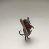 Mäusefigur Gärtner, Maus für Gartenfreunde, Mäuse gefilzt, Sammlerstück Maus, Geld witzig verschenken an Gartenliebhaber Bild 7