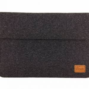 15,6 Zoll Hülle Tasche für HP Lenovo Acer Asus MSI Laptop-Tasche Notebook cover Schutzhülle Ultrabook PC schwarz meliert Bild 1