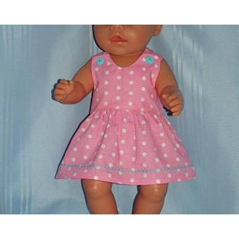Puppen Kleidung Kleid Sommerkleid rosa für 40 cm Puppen 4326 