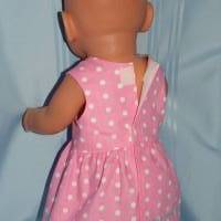 Puppenkleid rosa für 40-43 cm Puppen Bild 3