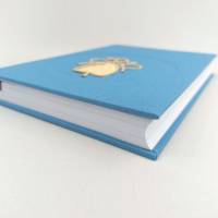 Notizbuch, Schutz-Engel, grau-blau, DIN A5, 150 Blatt, handgefertigt Hardcover Bild 3