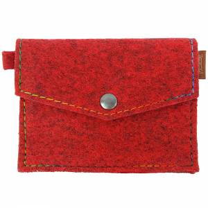 Mini Tasche Portemonnaie Geldbörse Geldtasche rot Bild 1