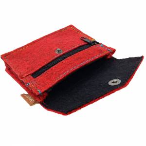 Mini Tasche Portemonnaie Geldbörse Geldtasche rot Bild 7