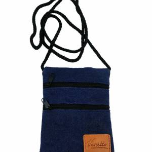 Brusttasche Reisetasche Tasche für Ausflug Urlaub für Kinder bag blau dunkel Bild 1