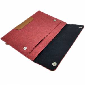 15,6" Schutz-Tasche für Ultrabook Notebook Laptop Schutzhülle PC Tasche aus Filz Sleeve Laptoptasche Hülle rot Bild 2