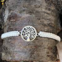 Armband "Lebensbaum", 925 Silber, Makramee Bild 4
