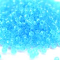 Toho Seed Beads 11/0 Transparent-Frosted Aquamarine Bild 1