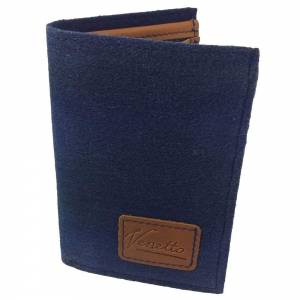 Portemonnaie Geldbörse Geldtasche aus Filz wallet Blau Bild 1